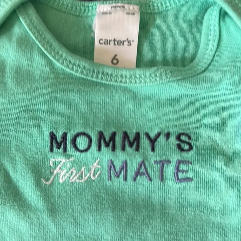Carter’s Baby Bodysuits One Piece Size 6 Months Short Sleeve Rompers Lot